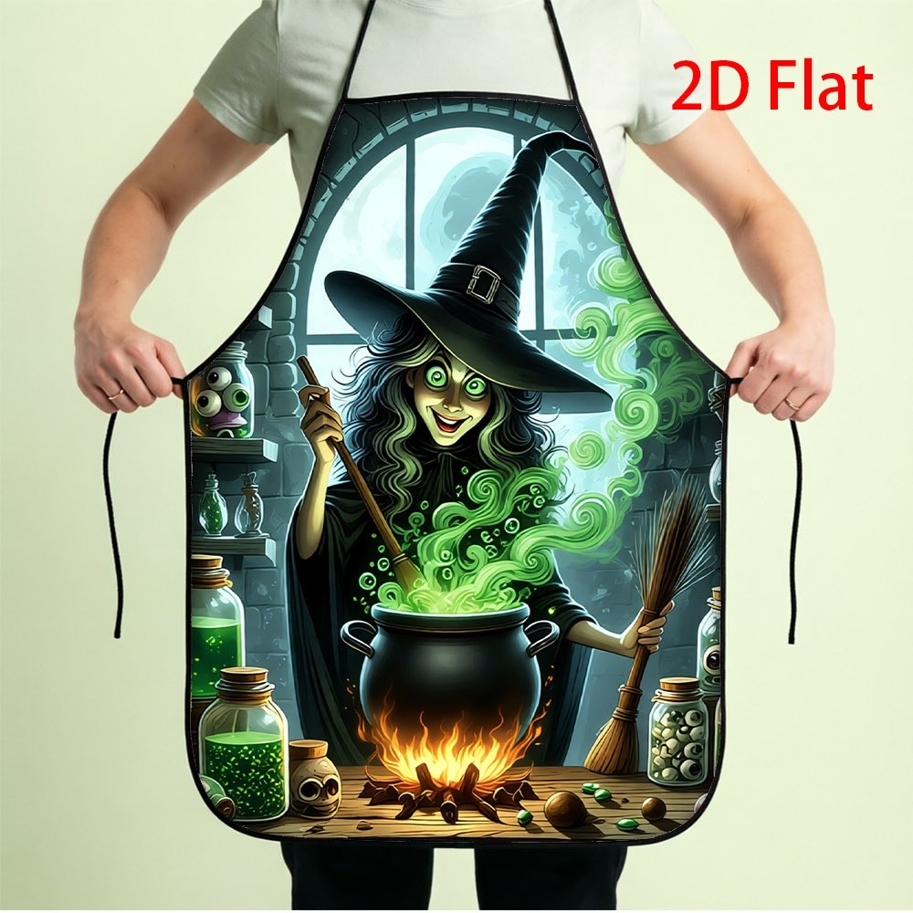 Kitchen Witch Baking - Забавный кухонный фартук ведьмы с принтом