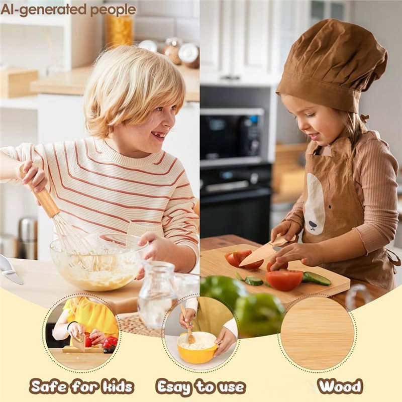 SHGO – деревянный набор для ку – обзор и цена Kitchen Kids Baking Set
